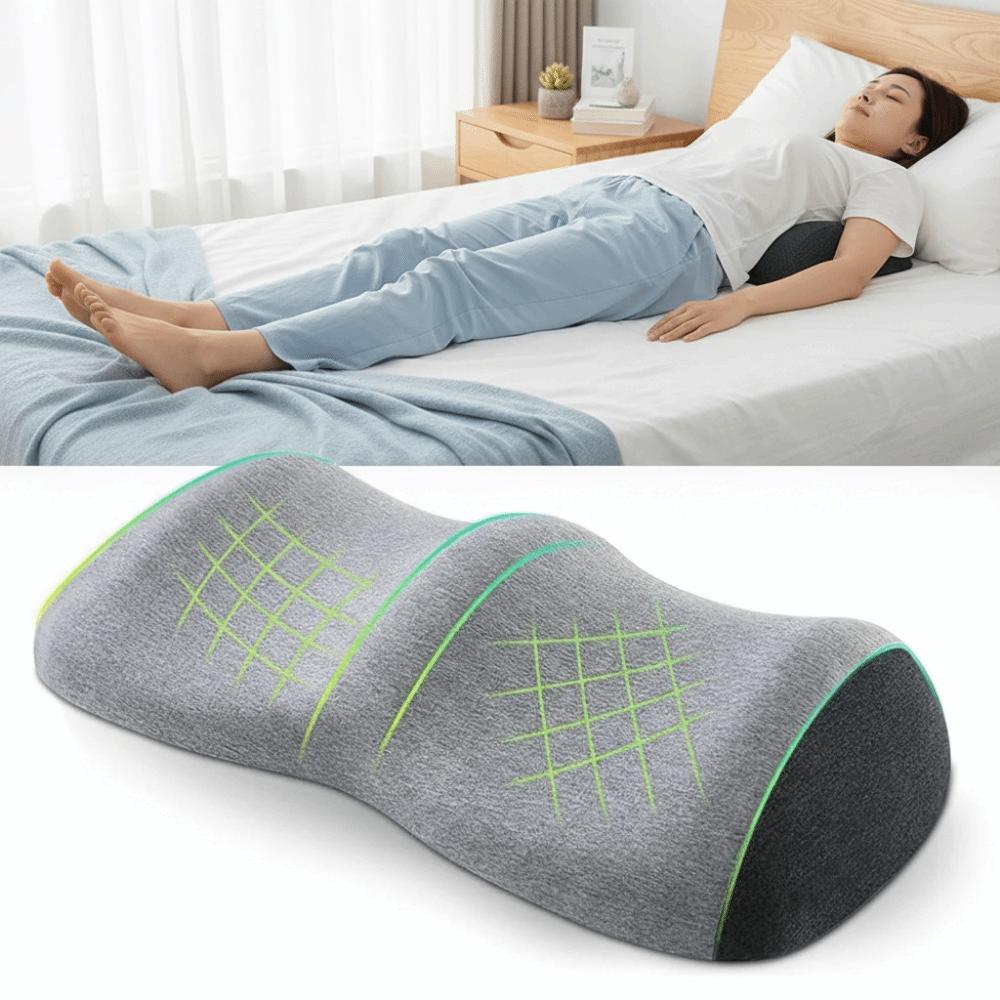 Practical Wave Shape Leg Pillow Rebound Cotton Comfortable Body Cushion Color Blocking Knee Pillow Elderly People
