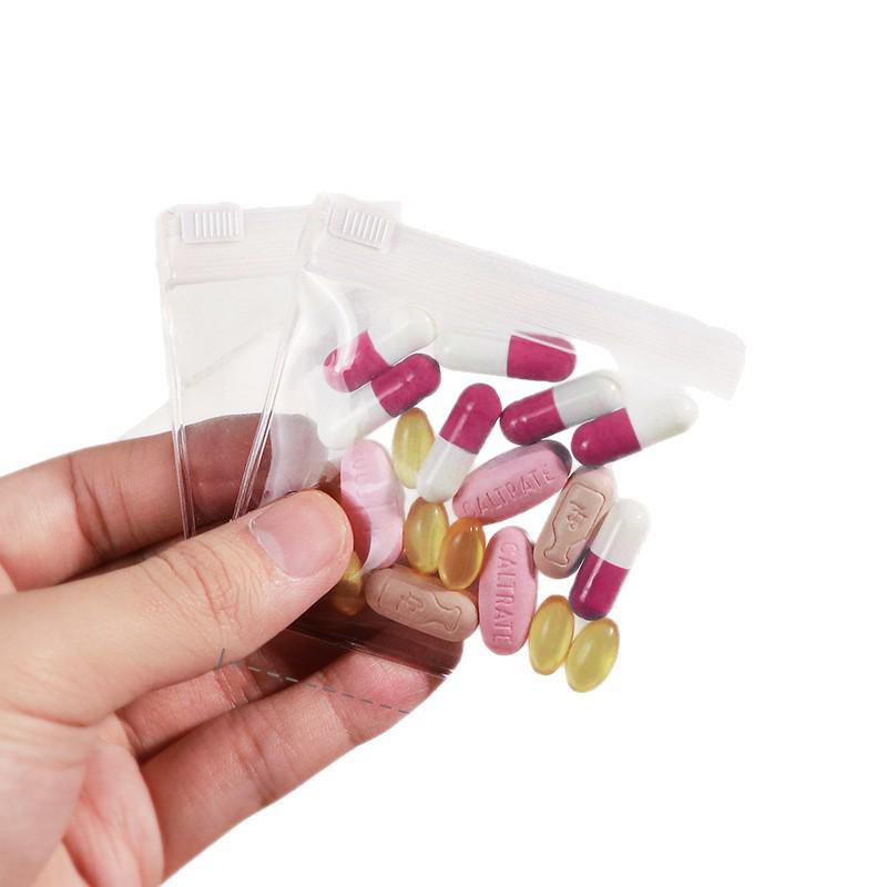 Przenośna Mini Saszetka-Dozownik na Leki na Tabletki i Pigułki