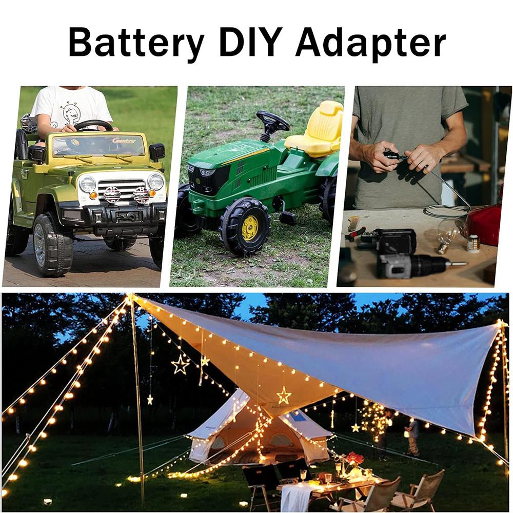 Igniter Jump Starter for Makita DeWalt Milwaukee 18V Battery Car Booster Cable with Fuse Automotive Emergency Power DIY Adapter