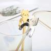 304 Stainless Steel Cat-Shaped Long-Handled Coffee Spoon
