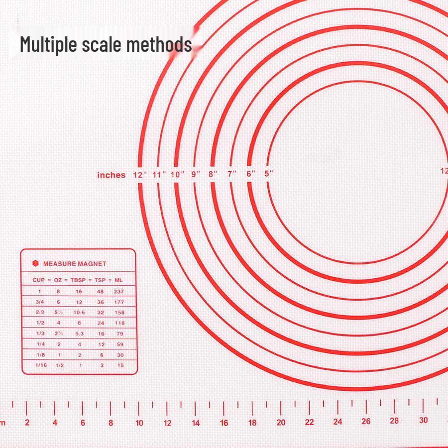 Silicone Baking & Kneading Mat - Heat-Resistant, Food-Grade, Large Cutting Board for Pizza & Macarons