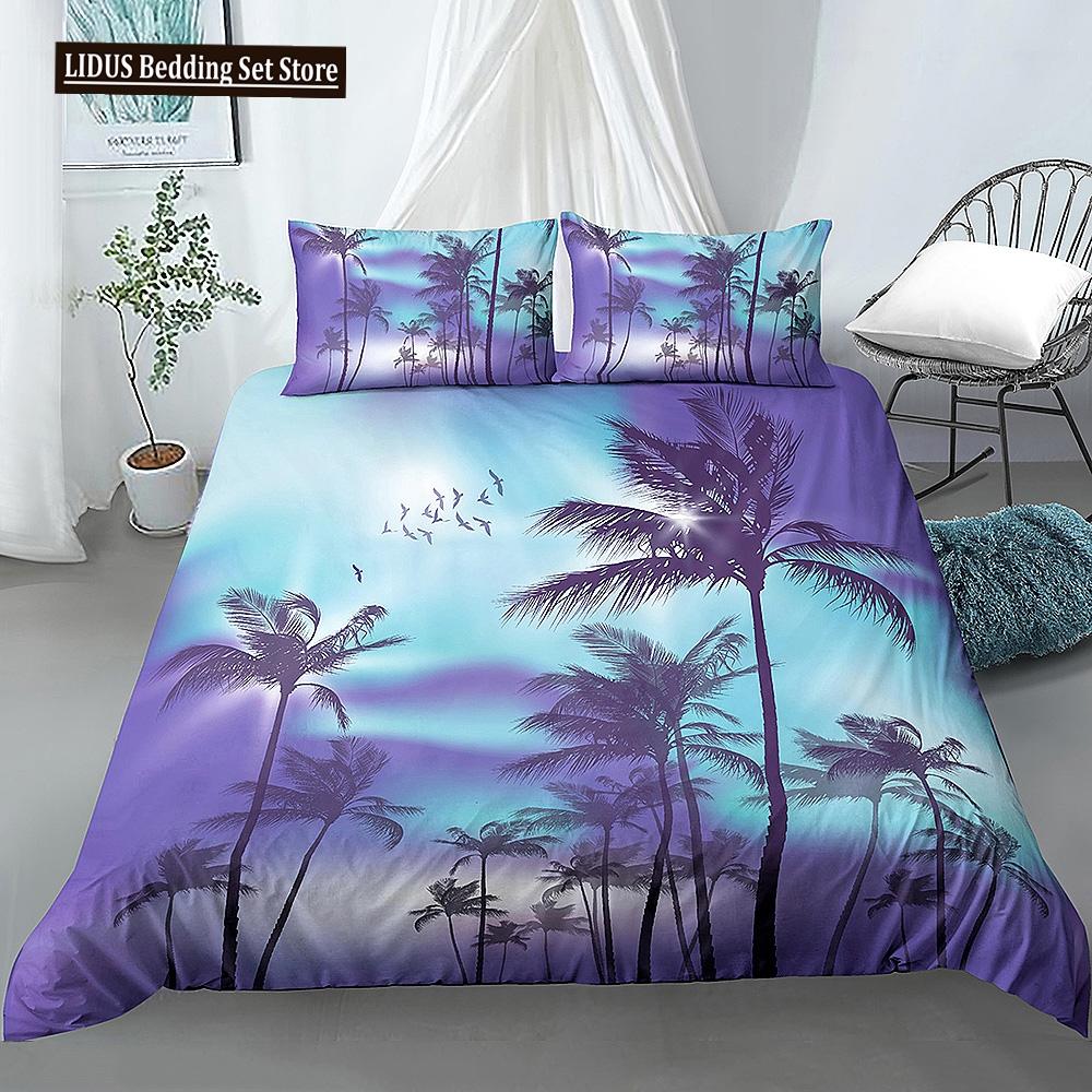 Beautiful Scenic Duvet Cover Set 3D Print Landscape Bedding Set Polyester Comforter Cover With Pillowcases For Kids Men Women