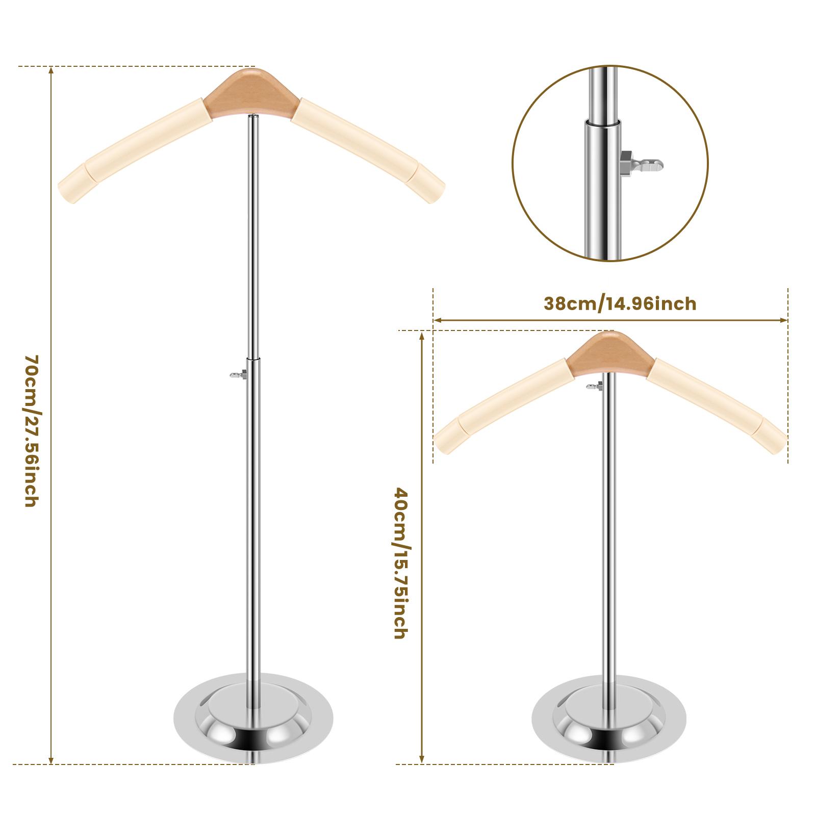 

Adjustable T-Shirt Display Stand 40-70cm Flexible Shoulder Rack Multi-Purpose Holder Jacket Sweater Coat Garment Display Stand