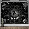Zodiac Astrology Constellation Tapestry Indie Hippie Sun Moon Tapestry Tarot Astrology Altar Tablecloth Aesthetic Room Decor