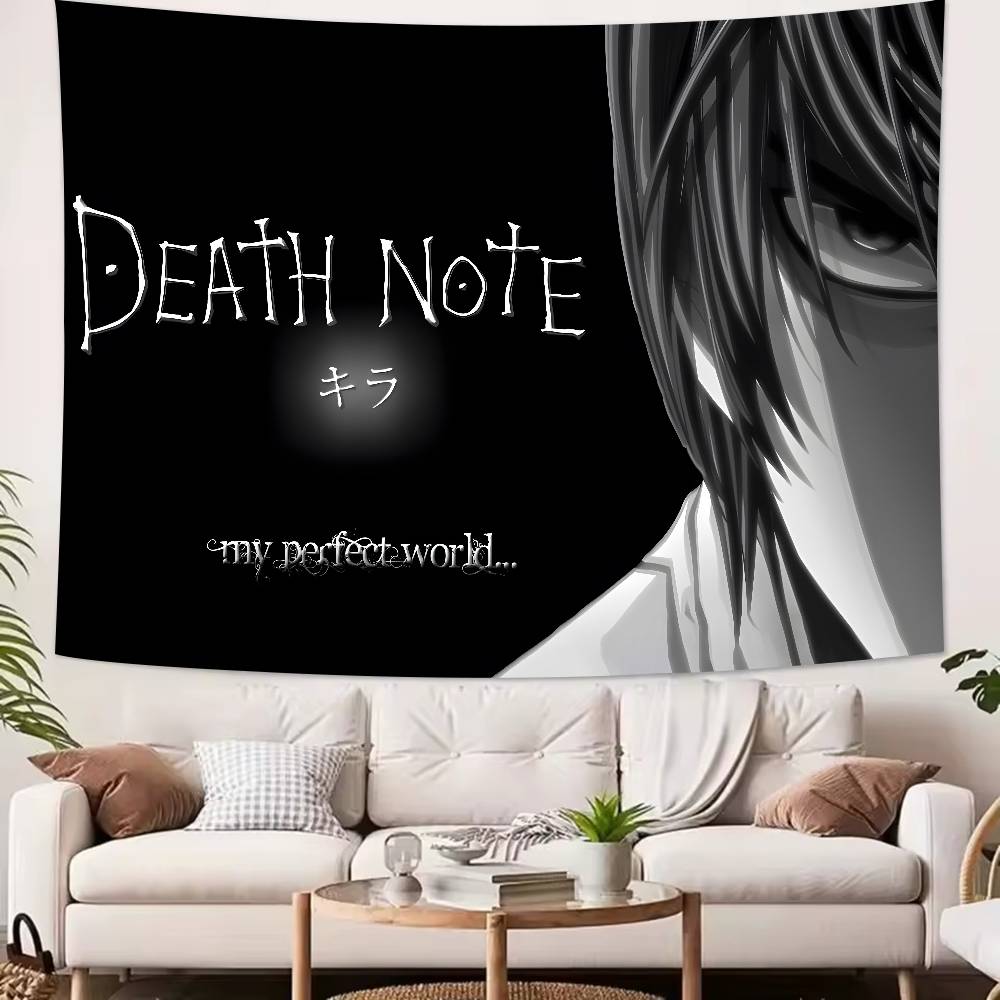 Fashion Hot DDeathS Cool NNote Anime Tapestry Decoration Bedroom Dormitory Background Cloth Holiday Living Room Club Tapestry