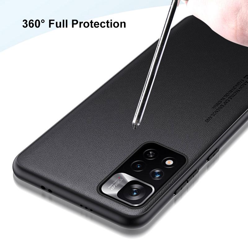 Luxury PU Leather Case For Xiaomi Redmi Note 11 Pro Plus Back Cover TPU Silicone Protection Phone Case For Redmi Note 11 Pro+ 5G