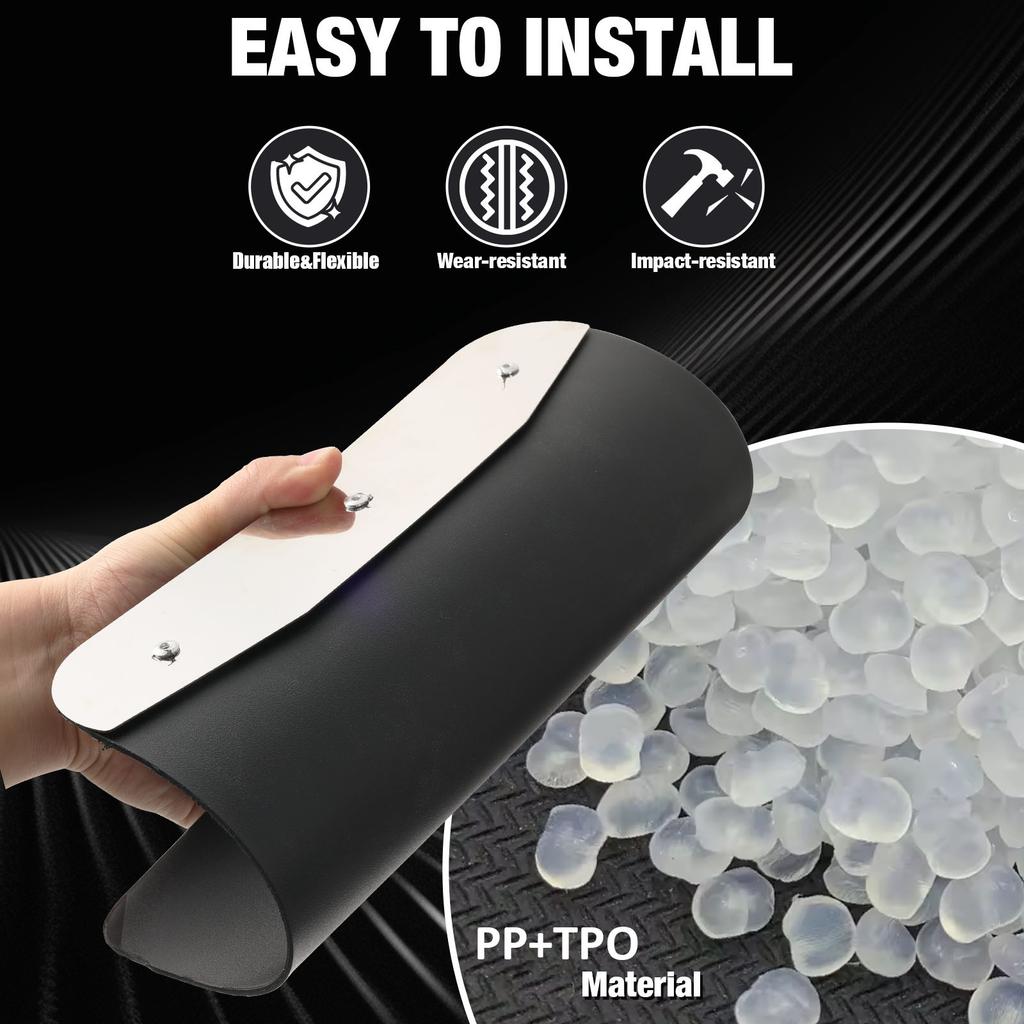 2 SZT. Uniwersalne chlapacze rajdowe Płyta ze stali nierdzewnej Odblaski nocne RV Przyczepa Ciężarówka Pickup Osłony przeciwbłotne Błotniki Błotnik