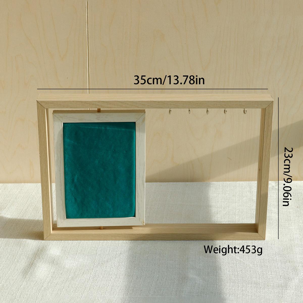 Деревянная рама Стойка для демонстрации серег-серьез Стойка для хранения Доска для демонстрации украшений Реквизит для фотосъемки товаров Стойка для витрины магазина