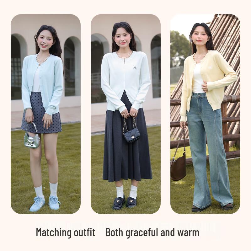 

Baleno S&K Women s Round Neck Knitted Cardigan M