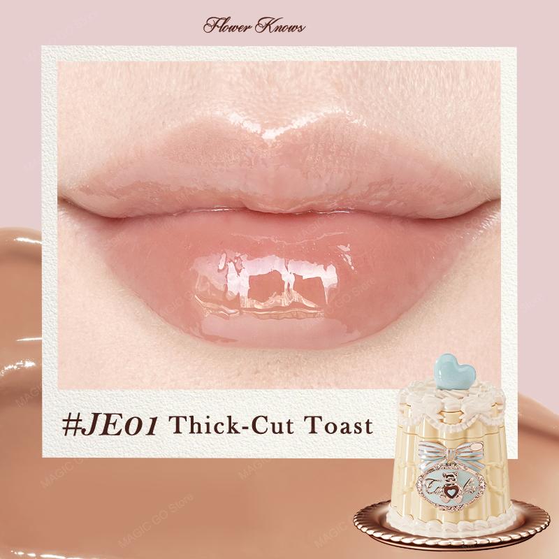 Flower Knows Sweetie Bear Hydrating Glossy Lip Tint Moisturizing Long Lasting Non-Sticky Vegan Lip Gloss for Smooth Moist Lips