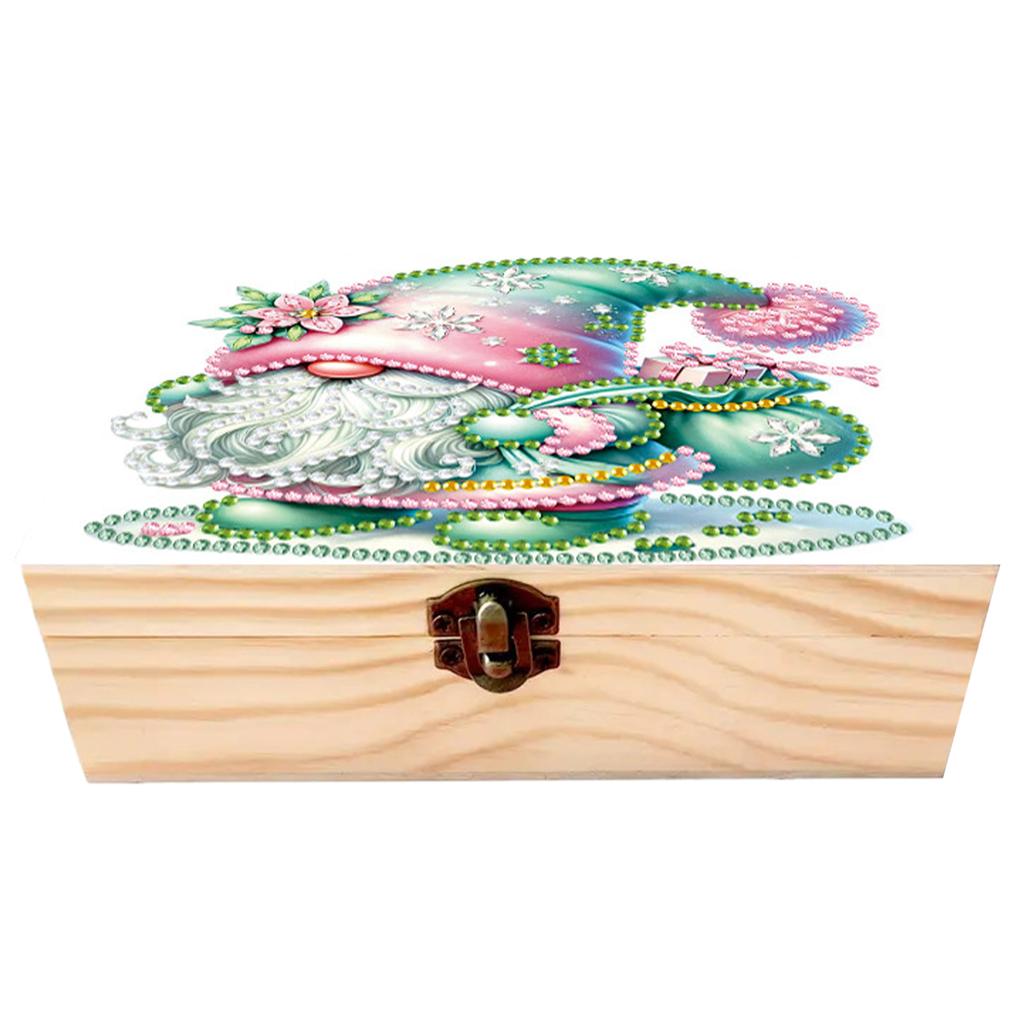 DIY Wooden 5D Diamond Art Diamond Art Storage Box DIY 5D Craft Jewelry Box for Adults Rings Beads and Jewelry Accessories