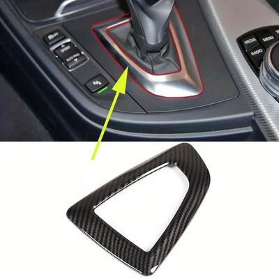 1pcs Carbon Fiber Style ABS For BMW F20 F21 F22 F23 F30 F34 F35 F32 F33 F36 Car Gear Shift Frame Trim Accessories