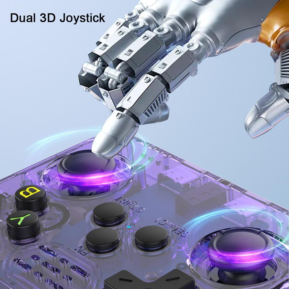 Consolă de joc portabilă R36S 64GB Încorporat/Player Arcade Retro FC/Ecran HD 3.5”/Suportă 10+ Simulatoare PSP/PS1/N64