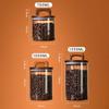 Clear Glass Storage Container with Wooden Lid for Tea, Food, Candy, Coffee, Sugar