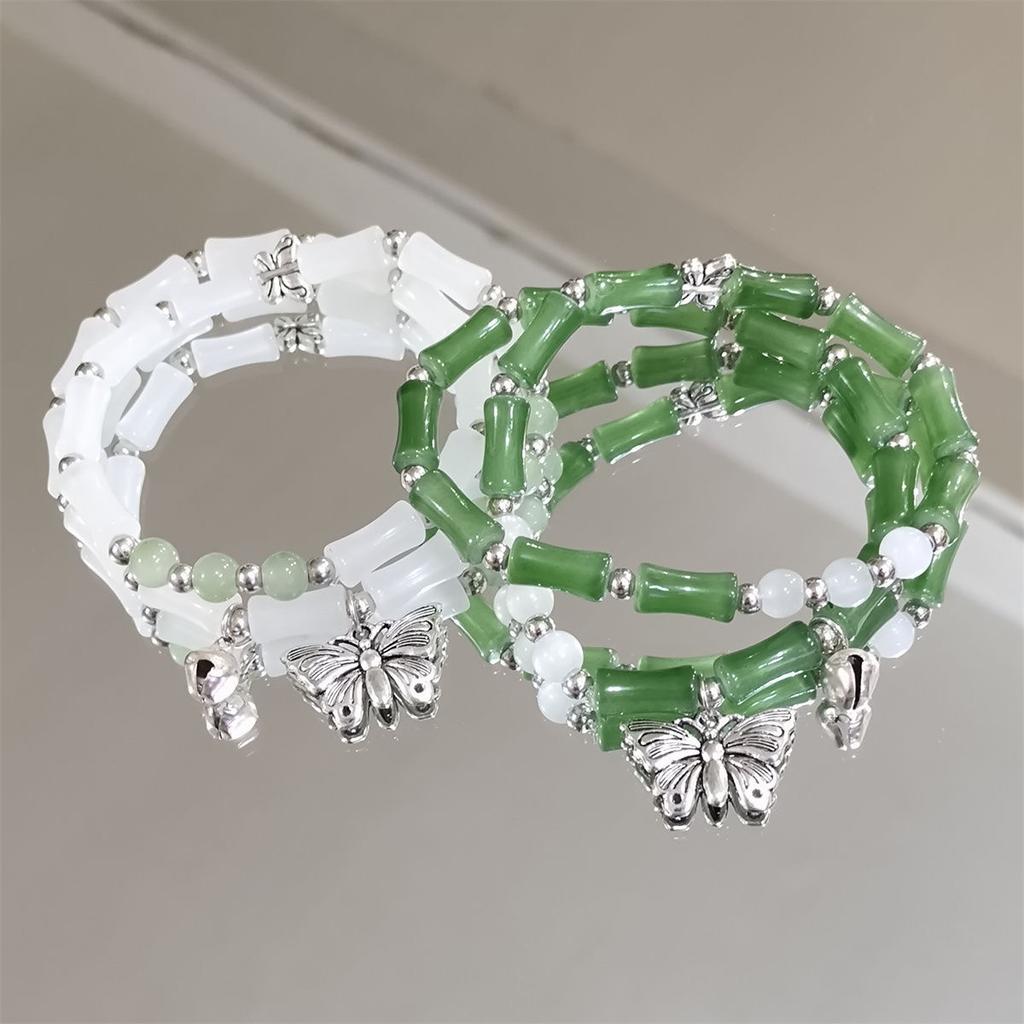 2025 new Chinese butterfly bell bracelet female niche design sense rising national style student versatile bracelet