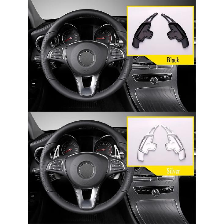 For Mercedes Benz GLC C E Class X253 W205 W213 MB GLE C292 W166 W167 Car Steering Wheel Paddle Shifter Extend DSG Stickers Style