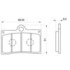 Daytona Motorcycle Brake Pads, Red (Semi-Metallic), Front, for 916 Strada (1994-1998), 900SS (1991-1997), etc., 79847, Serial Number: 63