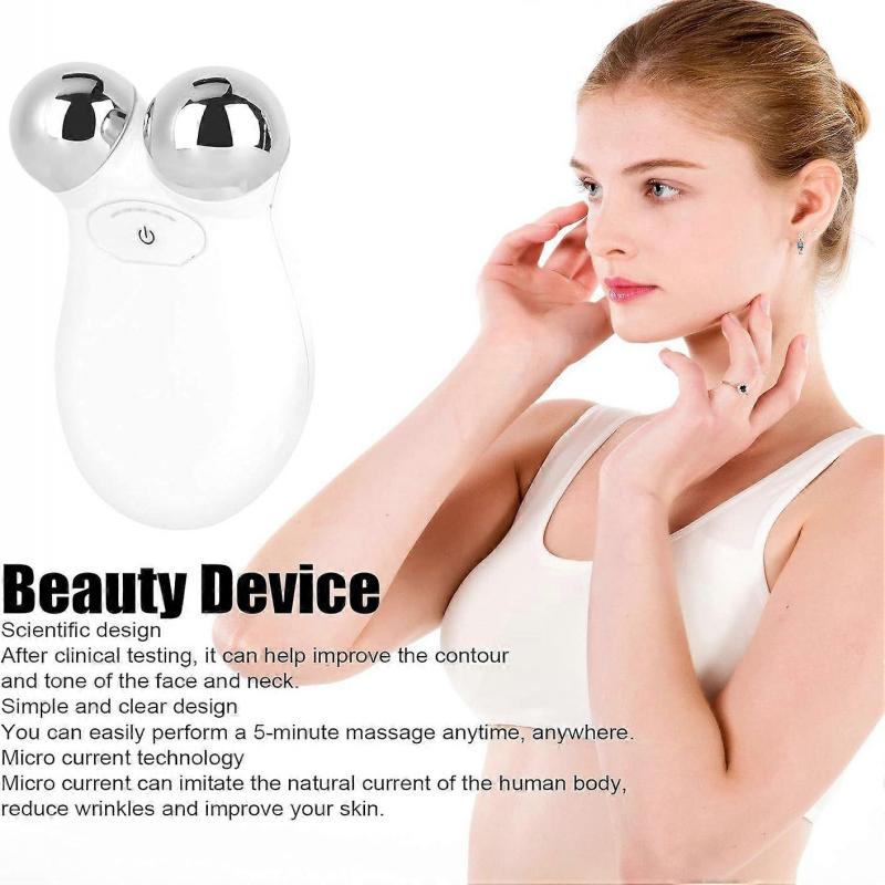 Mini Face Massager, Microcurrent Facelift Massager, Anti-Ageing Face and Jawline Trainer for Skin Tightening