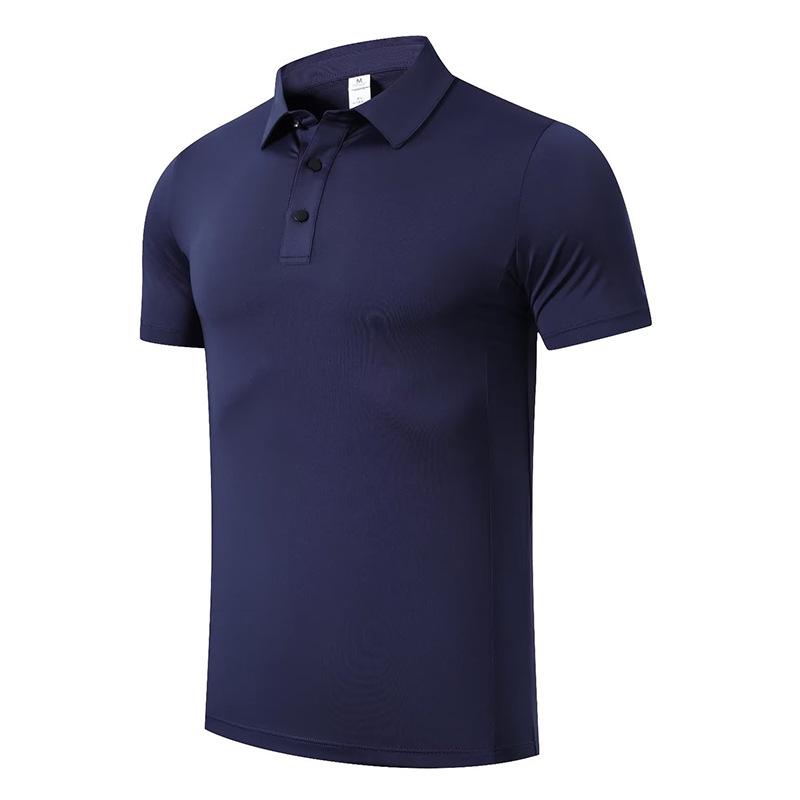 Men's Cross-Border Milk Silk Lapel Polo Shirt - Short Sleeve Sports & Running Top