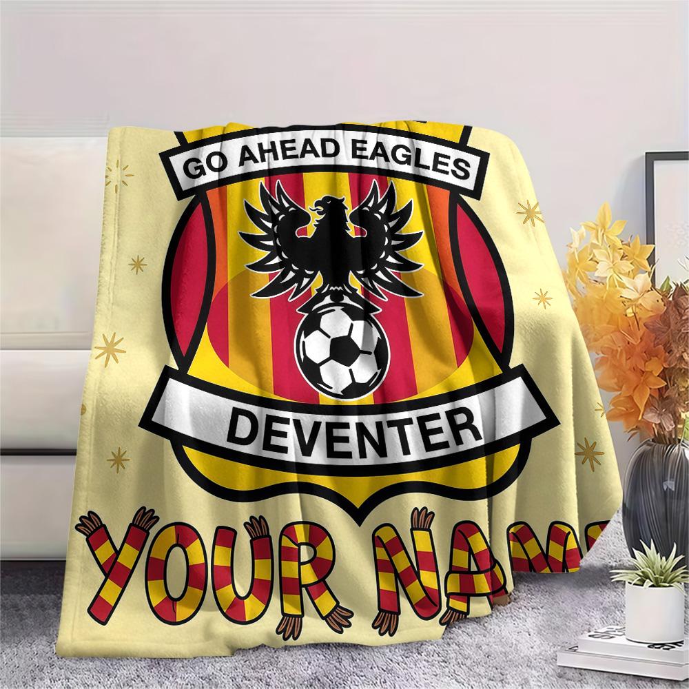 Custom Name Go Ahead Eagles Flannel Blanket, High quality Comfortable for All Seasons, Home Decor, Warmth and Comfort