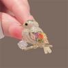 Luxury Colorful Cubic Zircon Bird Brooch Gold Color Animal Copper Brooch Women Weddings Banquet Lapel Pins Gifts
