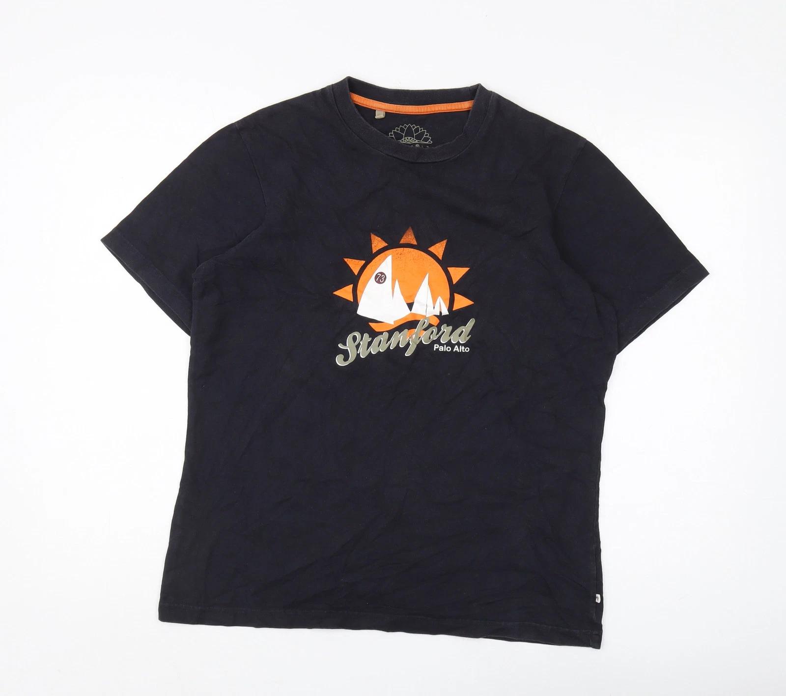 Monsoon Men s Black Graphic T-Shirt Medium S