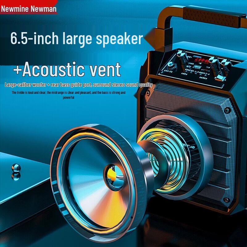 Newmine K98 Outdoor Portable Bluetooth Karaoke Speaker CN Plug (adapter Included)