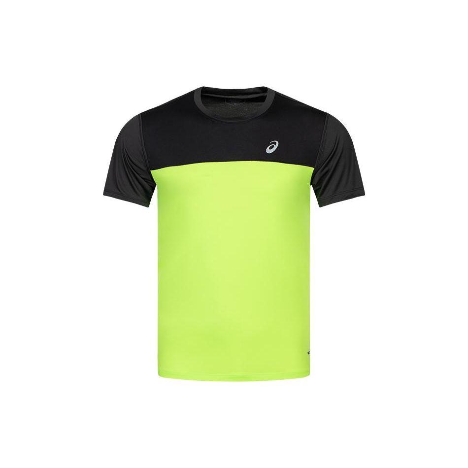 

Asics Мужская футболка с коротким рукавом и круглым вырезом с принтом в стиле колор-блок, зеленый 2011C288-300 XXL