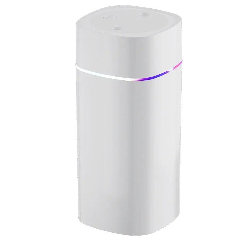 Small Usb Dual Spray Humidifier Household Mute Large Fog Volume Desktop Car Carrying белый