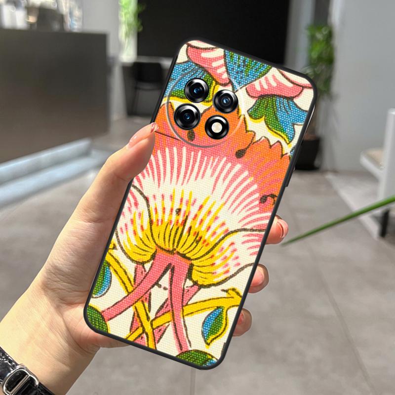 

William Morris Lodden Case For OnePlus Nord N20 N30 CE 5 3 4 Lite OnePlus 15 13 12 11 10 Pro 10T 13T 13R 15R Cover OnePlus 11