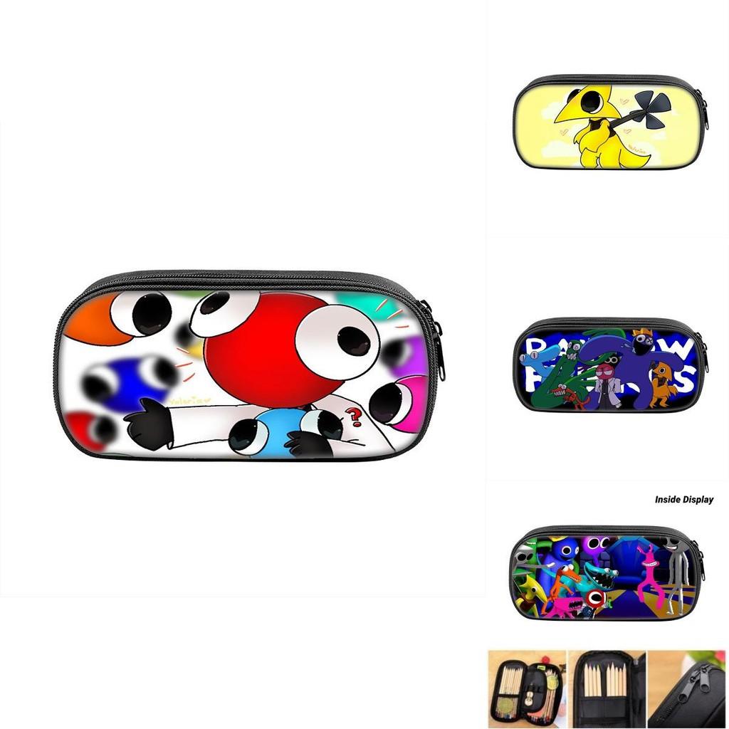 Colorful Rainbow Friends 2 Pencil Case Spacious Storage For School Supplies