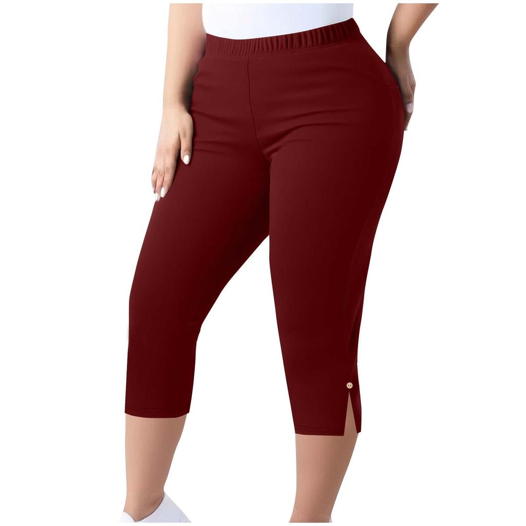 Women's High-waisted Slimming Leggings Plus Size Elastic-waisted Small Legs Pants