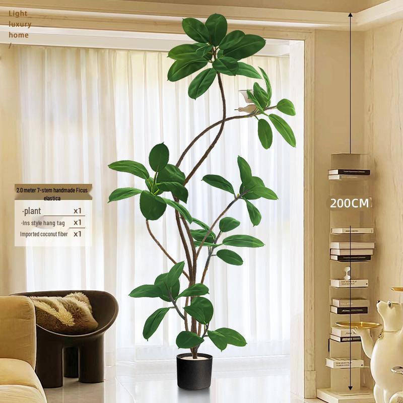 Luxurious Large Faux Green Plant Decoration for Indoor Use