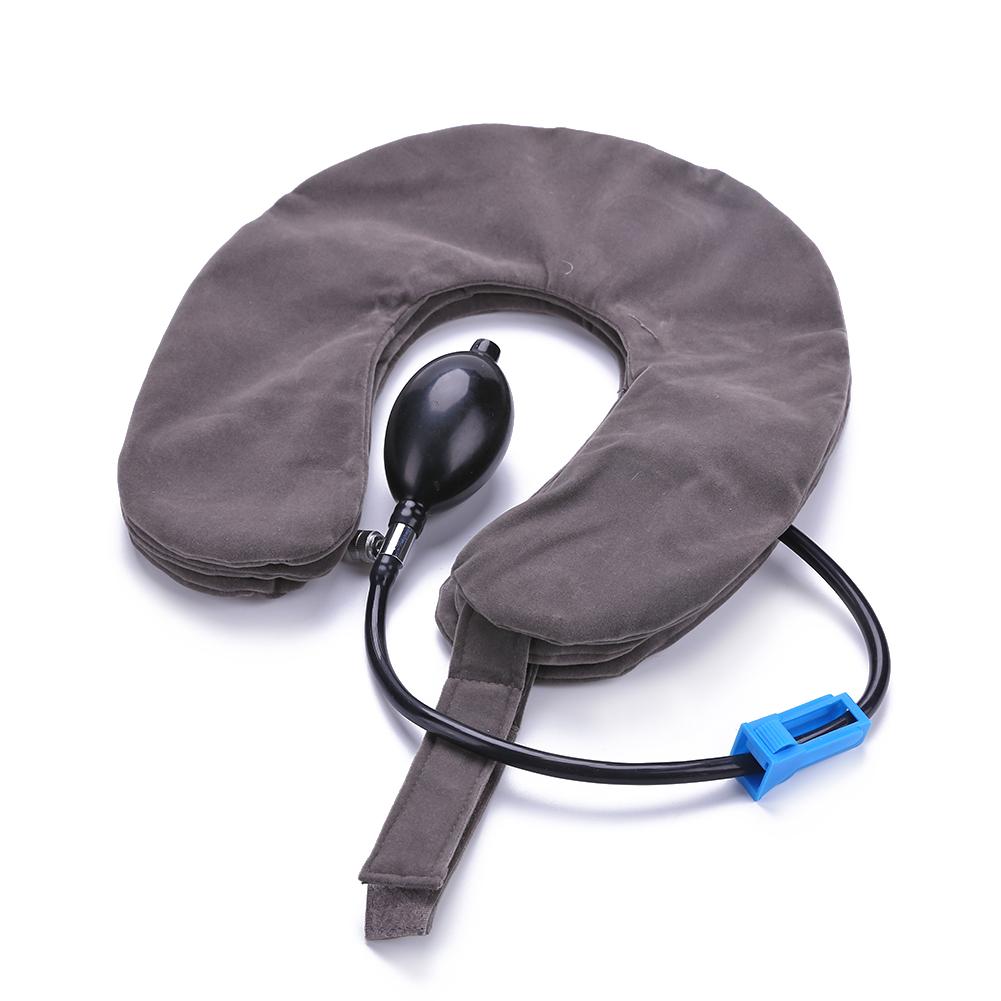 3 Layer Inflatable Neck Massage Pillow Healthcare Neck Relaxation Cervical Device Traction Drop Collar Therapy Pain Relief