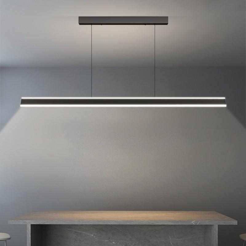 120CM Household Minimalist LED Chandelier 3 Lighting Modes Electric Ceiling Lamp Remote Control Dining Room Pendant Light