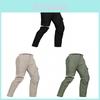 Outdoor Men Cargo Pants With Removable Design For Hiking And Fishing In Polyester Fabric