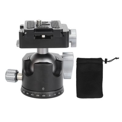 Tripod Ball Head Low Center of Gravity 32mm 360 Degrees Rotatable Panoramic 8kg Load Bearing with Quick