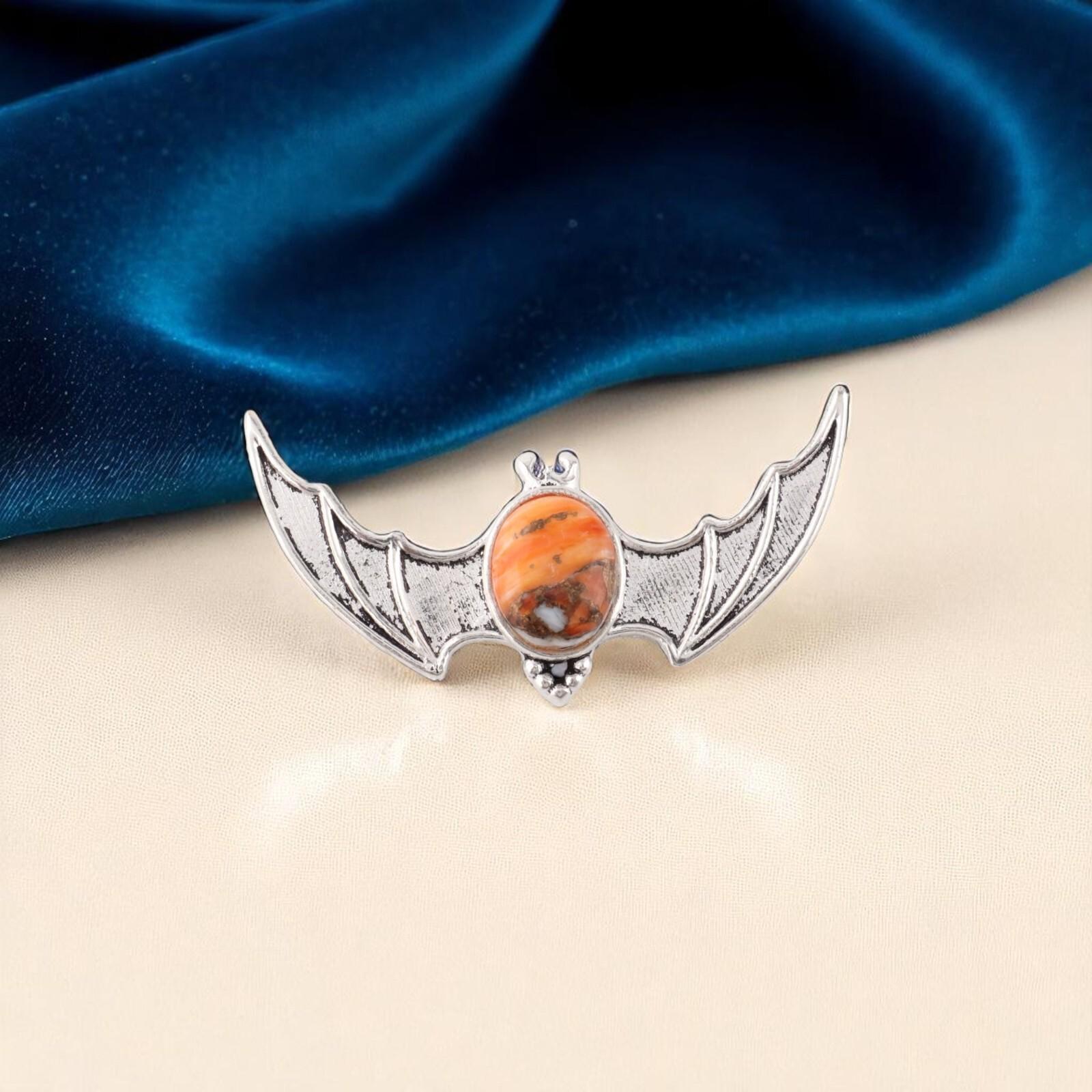 

Natural Orange Copper Turquoise Gemstone 925 Sterling Silver Jewelry Pendant 1 CP-33-41