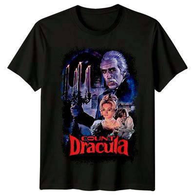Graf Dracula (1970) Vom Filmposter inspiriertes T-Shirt Retro 70er Jahre T-Shirt Unisex