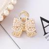 Korean Style Rhinestone & Pearl Hair Claw Clip for Women & Girls