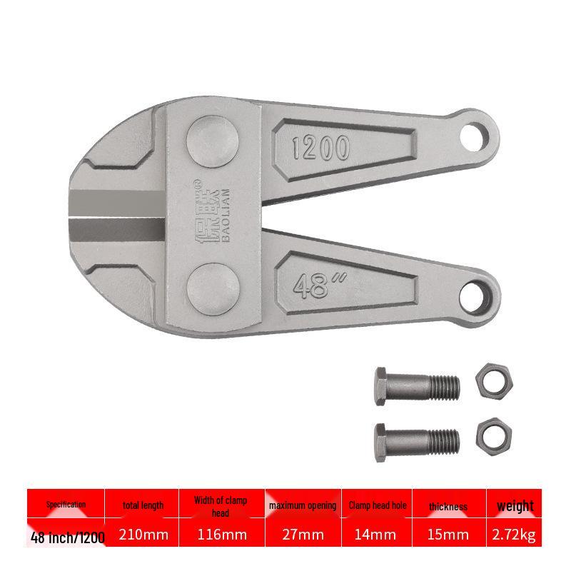 High Leverage Eagle Beak Wire Cutters - Heavy-Duty Pliers for Cutting Steel, Iron, and Rebar