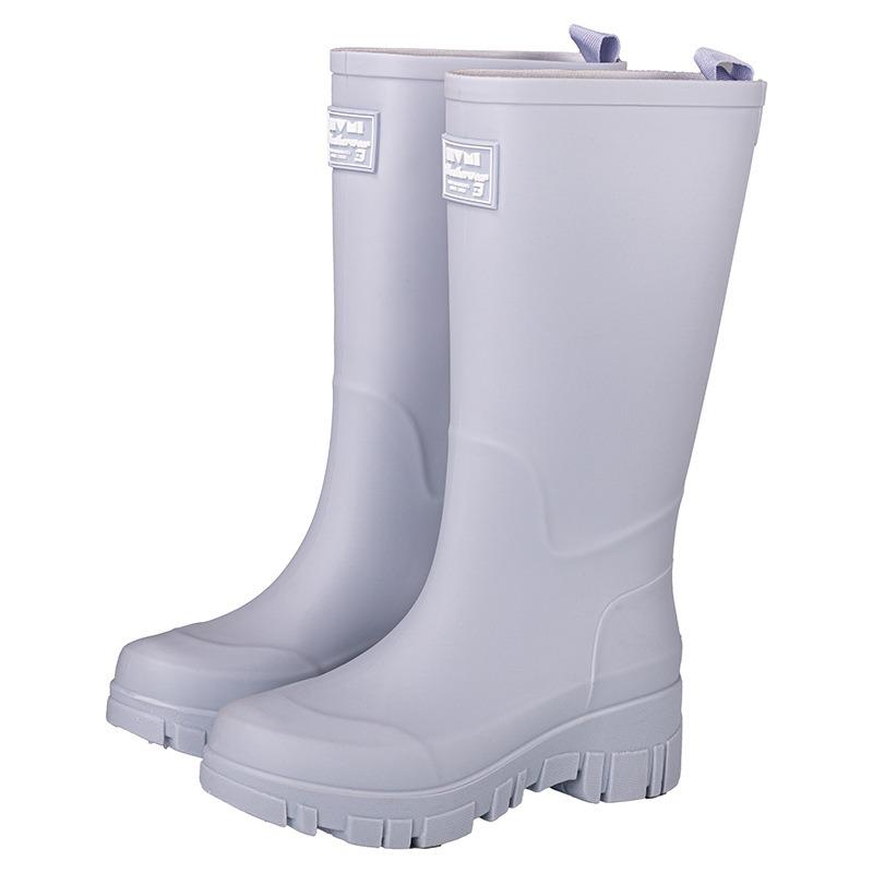 Versatile Medium Tube Rain Boots Women's Waterproof and Non-slip Water Boots Wear-resistant Outer Wear Rubber Shoes Kitchen Work Sleeve Women's Shoes