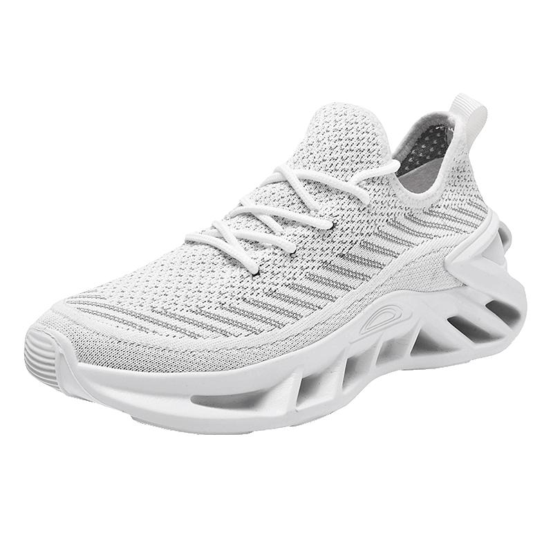 

Summer Men Women Casual Shoes Breathable Solid Color Elastic Ultra Light Sneakers Outdoor Non Slip Comfort Couple Running Shoes 36