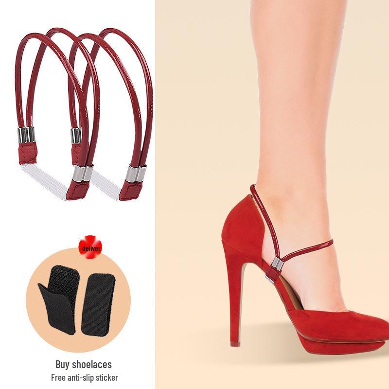 Multicolor Rhinestone Anti-Slip Elastic Heel Strap for High Heels, No Installation Required