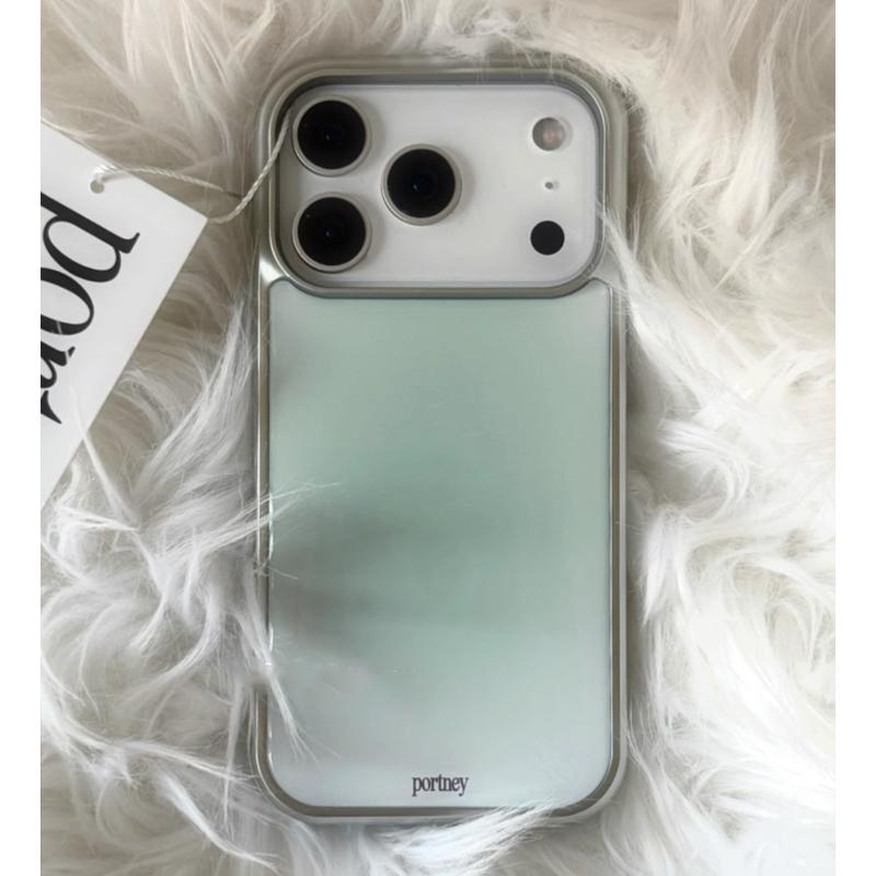 

INS Autumn and Wnter Minimalist Fresh Mint Color Phone Case For iPhone17Promax AIR 16 15 14 13 12 11Pro Max Plus Drop Glue Cover iPhone 15