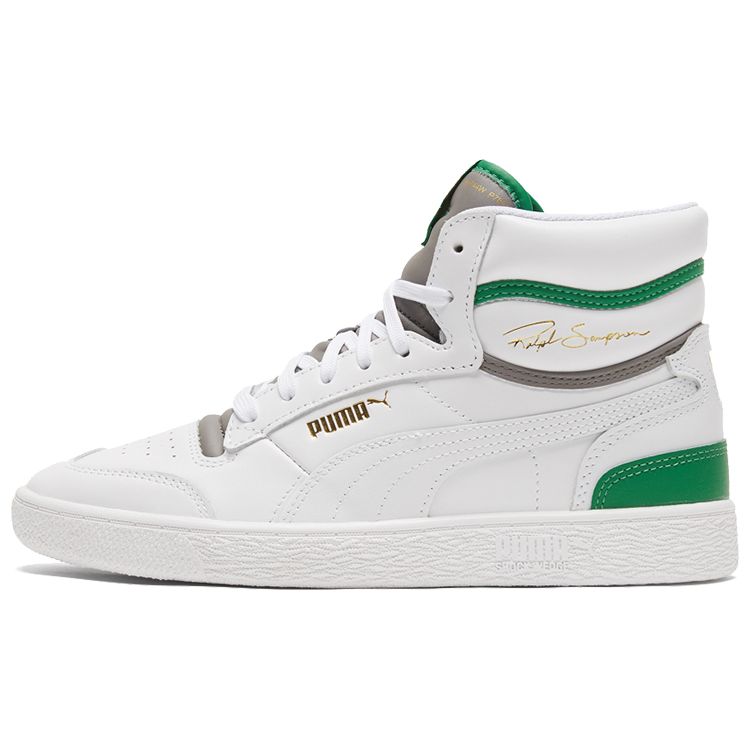 

Puma Ralph Sampson Mid Unisex White Amazon Green Gray Sneakers 370847-20 EU 35.5