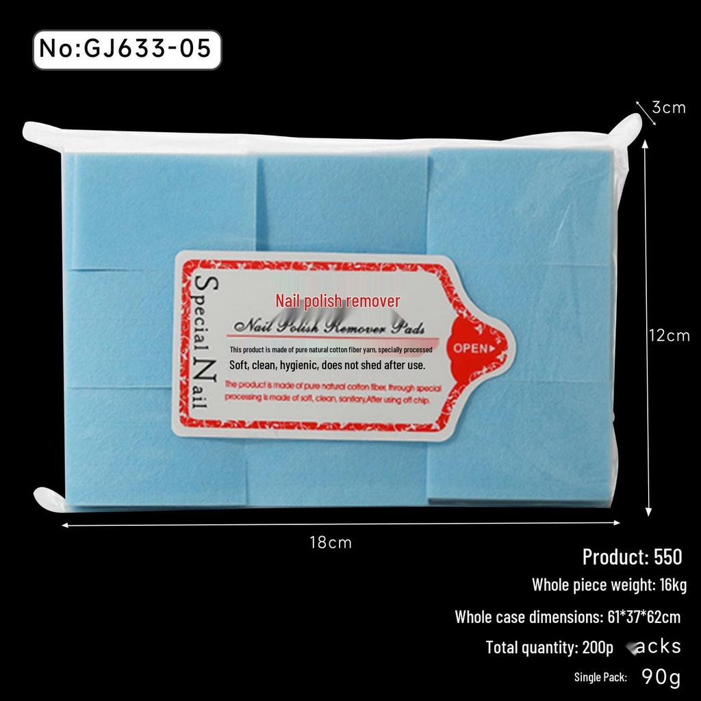 Nail Art Lint-Free Thickened Polish Remover Pads