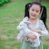 Simulation Animal Rabbit Doll Plush Toy Bunny Rabbit Doll Children Sleep Soothing Rag Doll Birthday Gift