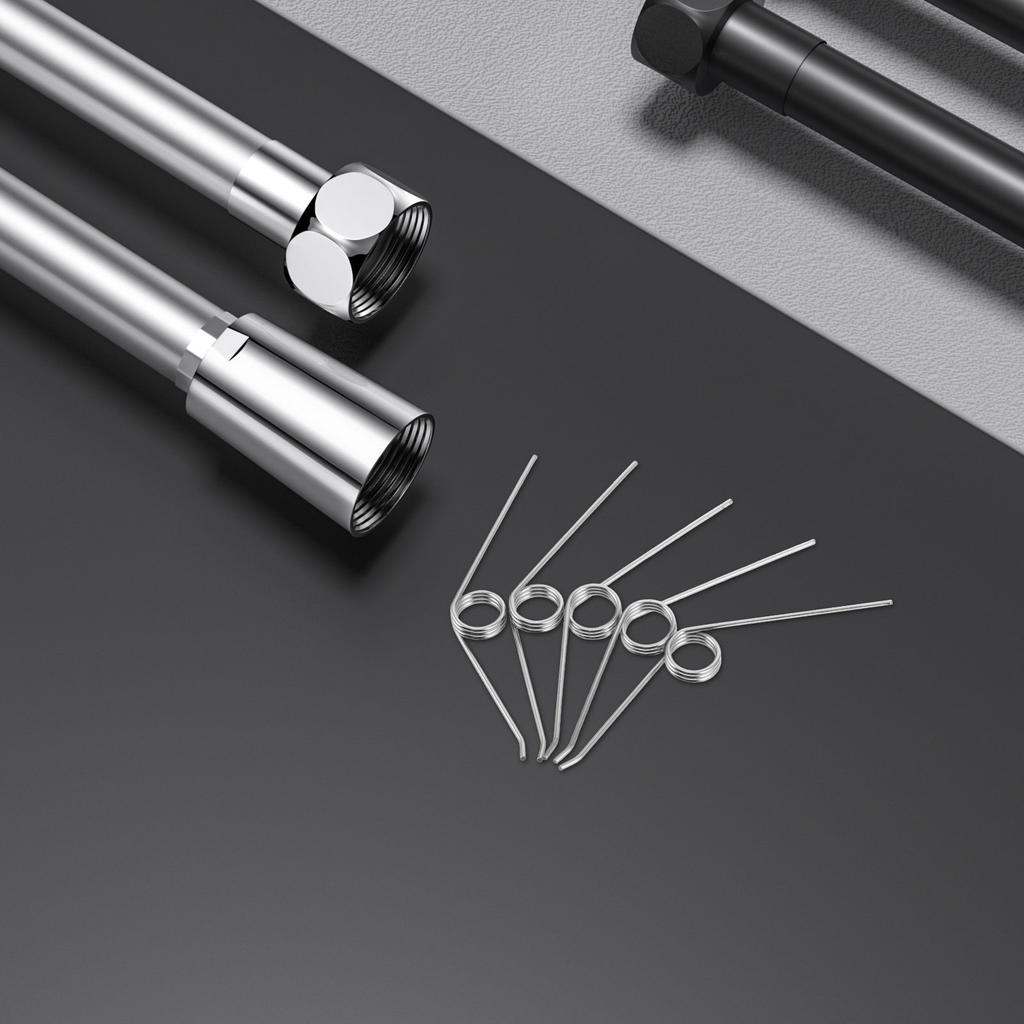 24Pcs Garbage Bin Lid Springs Metal Torsion Springs Replacement for Trash Can Lid Smooth Opening Closing Trash Bin Accessories