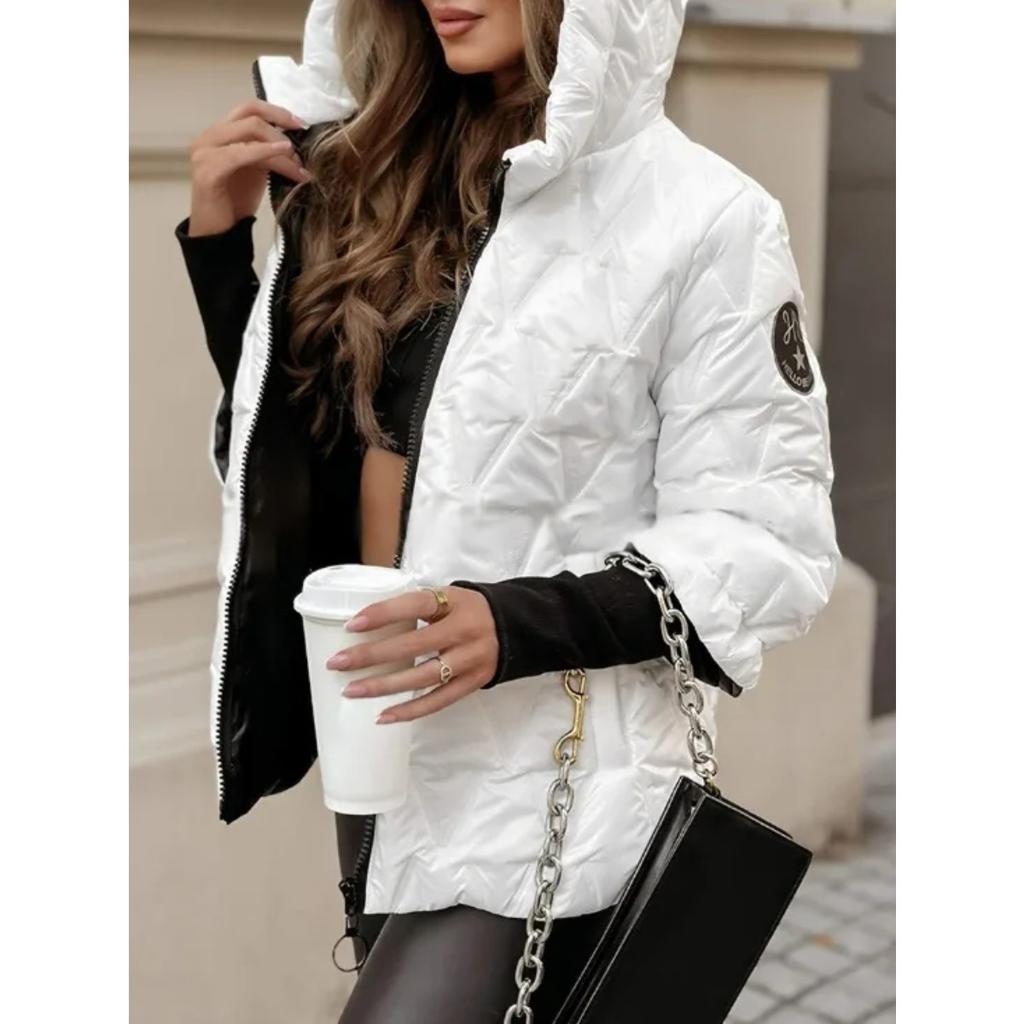 Oversized Hooded Jacket for Women with Pockets and Zipper Long Sleeve Loose Coat Street Fashion Outerwear